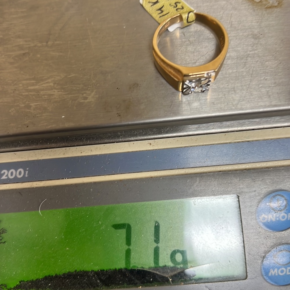 Diamonds 14k Solid Gold Ring - image 5